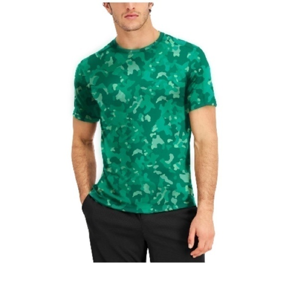 New ID IDEOLOGY Men's Birdseye Printed Training T-Shirt bold emerald S - Picture 2 of 4